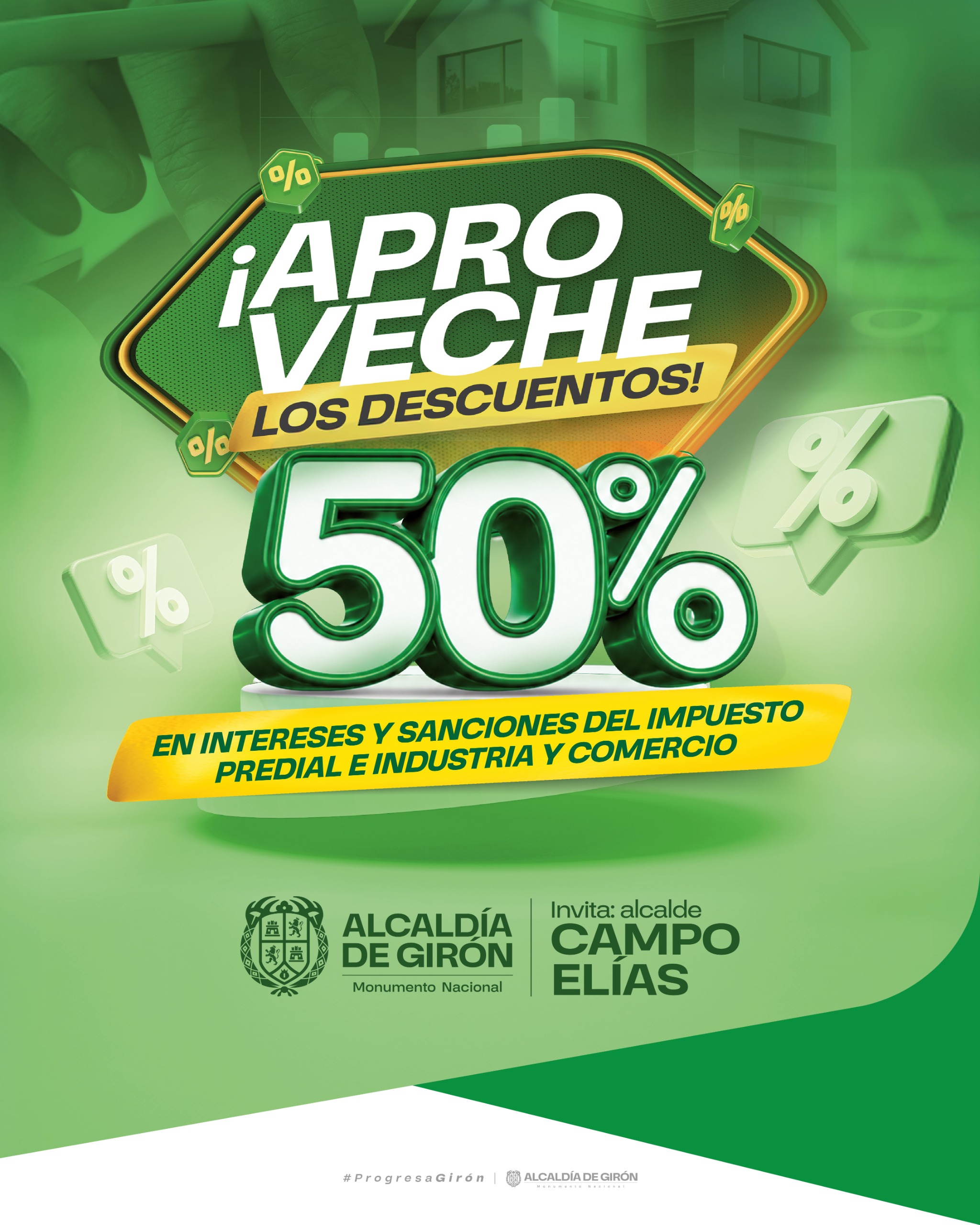Imagen de Girón ofrece 50% de descuento en intereses y sanciones para facilitar el pago de obligaciones tributarias