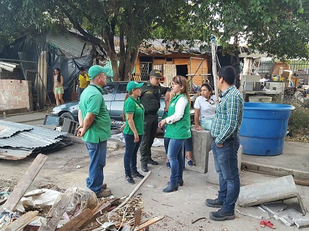 Secretarías de Seguridad y Gestión del Riesgo, y Secretaría de Infraestructura hacen presencia en la zona.jpg